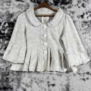 Allihop Jacket Womens Size Small‎ Flare Sleeve Cotton Button Up Collared